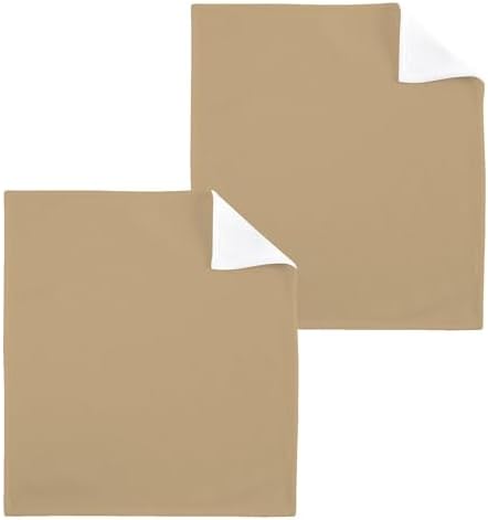 4 Multi-Purpose Tan Washcloths for Soft Hands Clean Surfaces