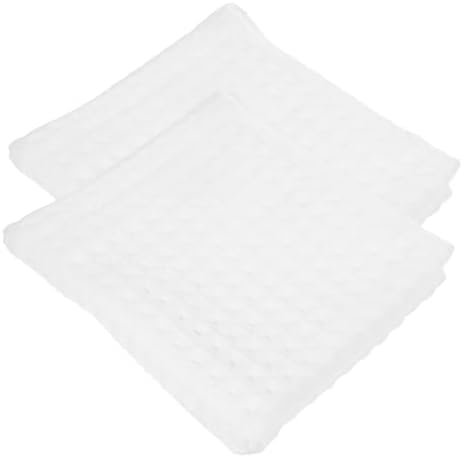 MERRYHAPY Square Cotton Washcloths 2-Pack - Soft Gentle Face Hand Cleaner