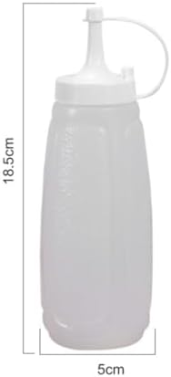 5-Piece Condiment Squeeze Bottle Set for Sauces Scented liquids