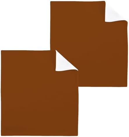 2-Pack of 12x12 Soft Cotton Washcloths Brown