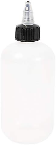 Juvale Boston Round Squeeze Bottles - 8 oz Pack of 12