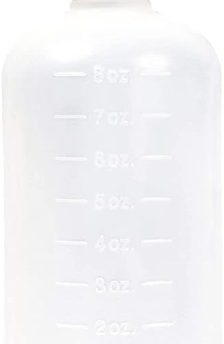 Juvale Boston Round Squeeze Bottles - 8 oz Pack of 12