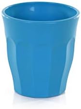Unbreakable Turquoise Glass Cups 4pk for Dining Entertaining