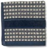 Juna Check Series Washcloth Dark BlueSand 12 x 12