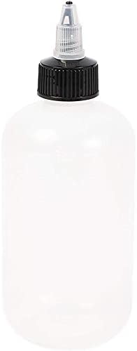 Juvale Boston Round Squeeze Bottles - 8 oz Pack of 12