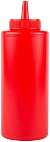 12 oz Ketchup Mustard Squeeze Bottles - BPA-Free Kitchen Craft BBQ Perfect