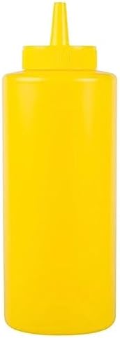 12 oz Ketchup Mustard Squeeze Bottles - BPA-Free Kitchen Craft BBQ Perfect
