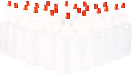 Juvale Boston Round Squeeze Bottles