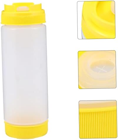 Dual Nozzle Squeeze Bottles for Ketchup Salad Dressing
