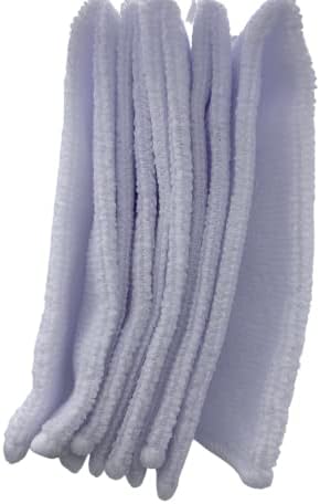 Microfiber Washcloths 5-Pack - White 11x11 in