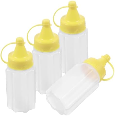 FUNOMOCYA All-Purpose Condiment Squeeze Bottles 4 Pack
