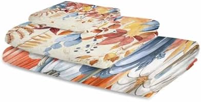 Smile Sunflower Fall Plant Bathroom Towels Set