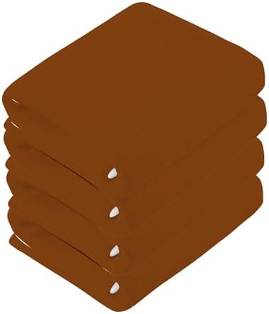 2-Pack of 12x12 Soft Cotton Washcloths Brown