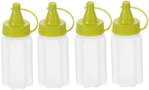 4-Pack Mini Squeeze Condiment Bottles for Outdoor KitchenUse