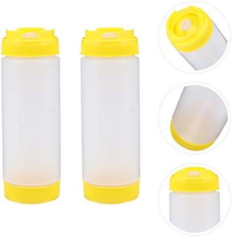 Hemoton Two-Headed Squeeze Condiment Bottles