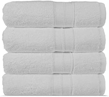 Towel Bazaar Premium Cotton Turkish Washcloths 4 Pack