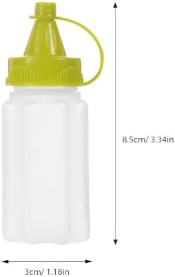 4-Piece Condiment Squeeze Bottles 30ml Compact Durable and Easy to Use