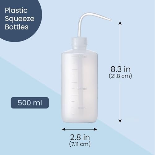 Bright Creations 16 oz Clear Plastic Squeeze Bottles 3 Pack