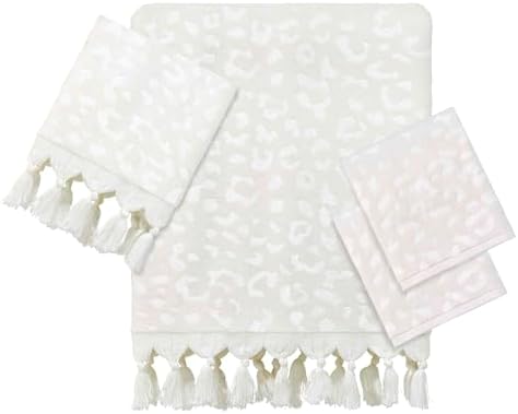 Nicole Miller Soft Cotton Washcloths Set of 4 Animal Print