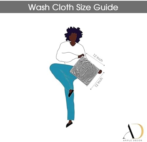 Perfect 5-Pack 12x12 Washcloths