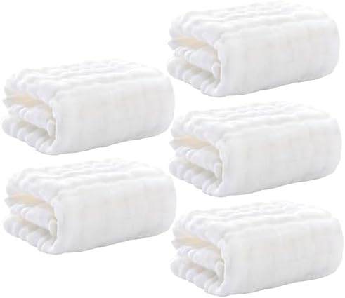 5pcs Muslin Washcloths for Newborns Soft Durable Absorbent