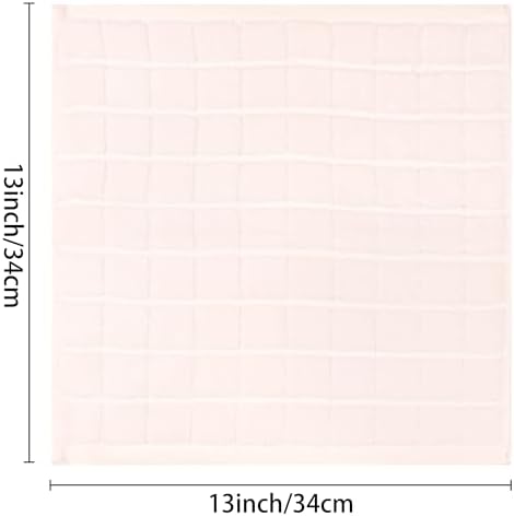 HMETOL Cotton Washcloths 4 Pack Pink 13x13