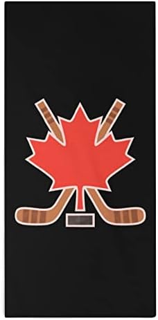 Cute Printed Canada Maple Hockey Hand Towels for Home Kitchen