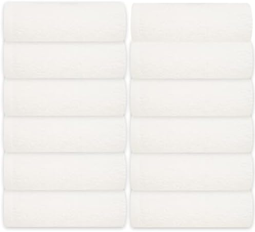 100 Cotton Soft Absorbent and Quick-Drying Washcloths