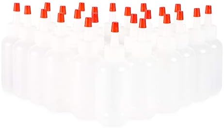 Juvale Boston Round Squeeze Bottles
