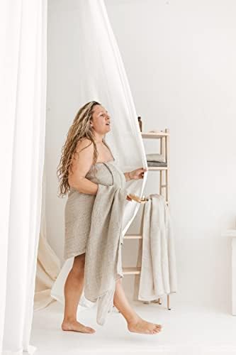 Luxurious Natural Linen Drying Towel For LongHair