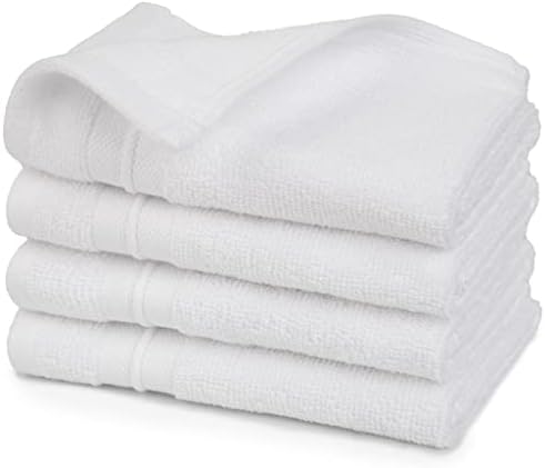 Sticky Toffee Washcloth Set Terry Cotton 13x13 in 4-Pack
