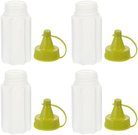 Mobestech 4Pc Condiment Squeeze Bottles