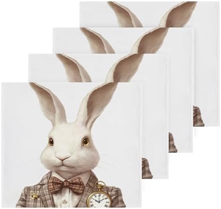 Kigai Rabbit with Pocket Watch Washcloth 2-Piece Set