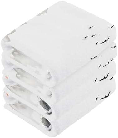 Xigua White Background Washcloths Set of 2 12x12 Inch