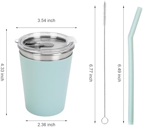 Sturdy Spill-Proof Kids Sippy Cups with Silicone Straws