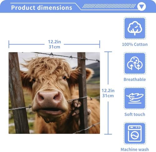 Xigua Cow Washcloths Soft absorbent Perfect for Face Hand