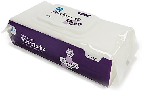 MedPride Disposable Aloe Lanolin Washcloths 8x12 Soft Refreshing