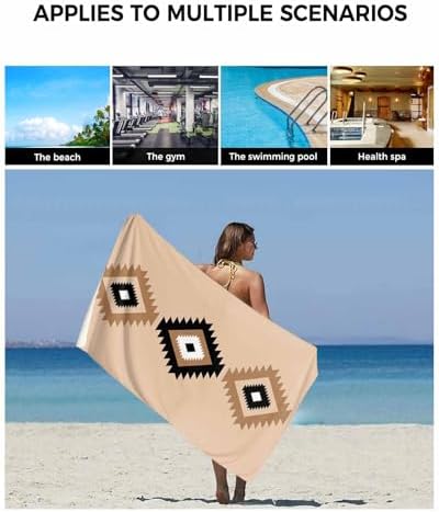 Double Love - Luxury tribal Boho Bath Towels - Handset for Home and Travel