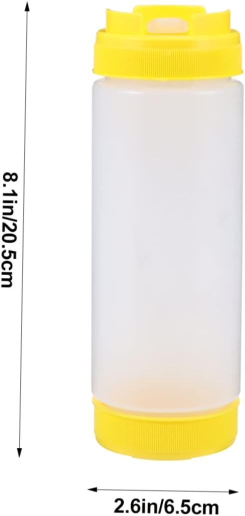 Dual Nozzle Squeeze Bottles for Ketchup Salad Dressing