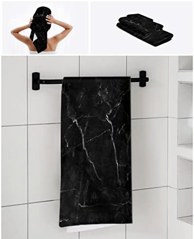 Marble Black White Crack Mini Towel Set