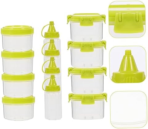 12-Piece Square squeezing Condiment Set for Everywhere