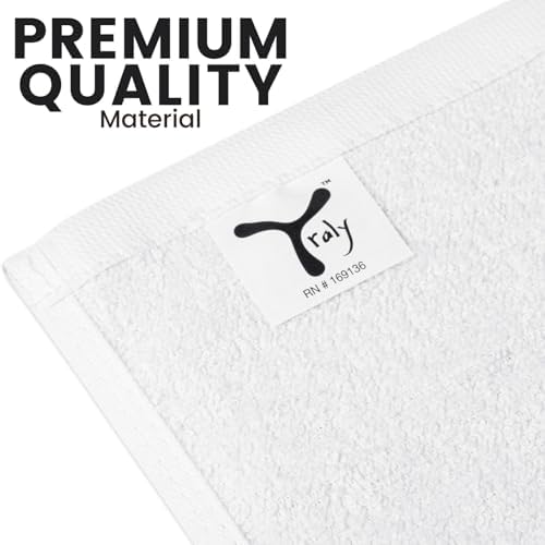 Premium 100 Cotton Washcloth Set - 24 Soft Thick Absorbent