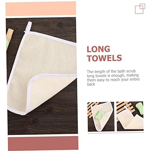 4-Piece Exfoliating Body Scrub Towels for Smooth Skin