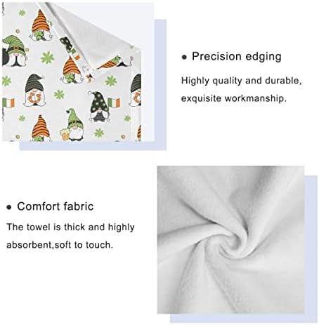 DOMIKING Gnome St Patrick Day Towel Set of 3