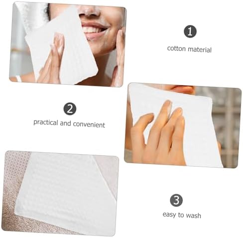 2-Pack Skin-Enhancing Cotton Washcloths Waffle Weave Compact Travel-Friendly