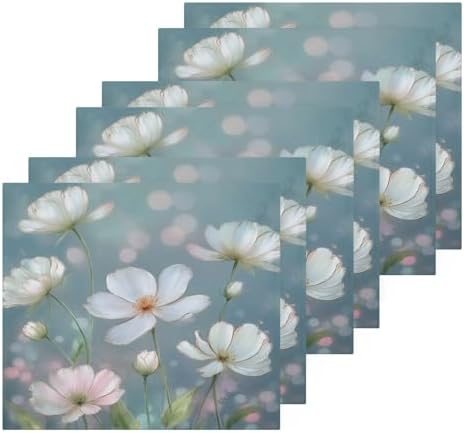 FUGIDOG Floral Design Washcloth Set - Soft Absorbent for Daily Use
