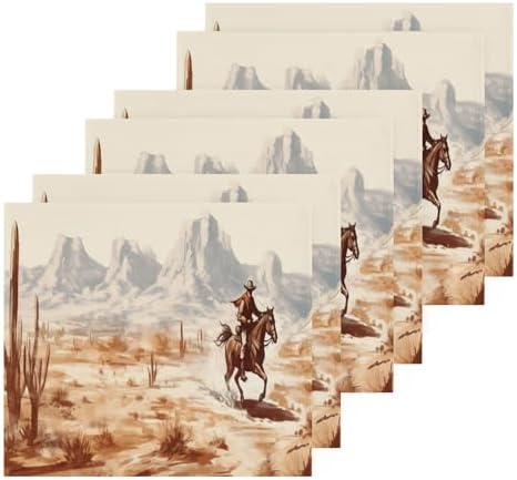 Cowboy Washcloth Set - Soft Reusable Face Towels for All Ages