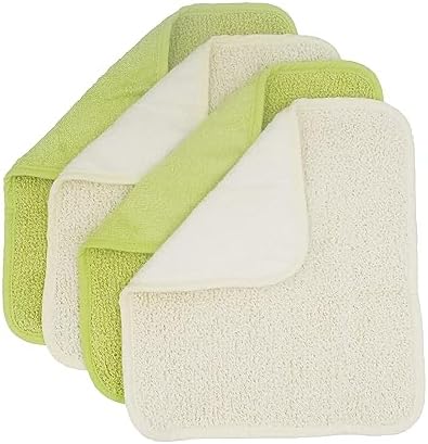 Dual Sided Bamboo Rayon Washcloths Hypoallergenic for Sensitive Skin