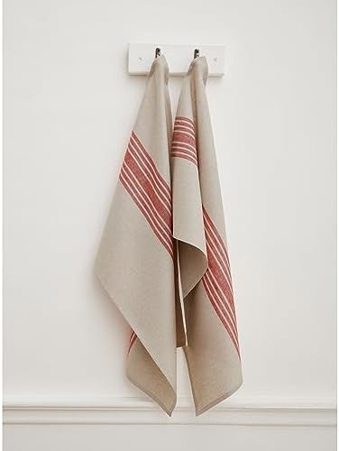 Solino Home Premium 100 Pure Linen Kitchen Towels Set of 2