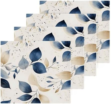Xigua Watercolor Leaves Washcloth Set